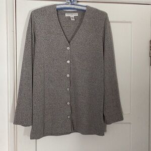 Josephine Chaus Heathered Grey Sweater